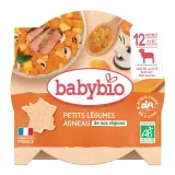 BABYBIO Assiette navarin de petits légumes agneau bio dès 12 mois