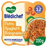 BLEDINA Blédichef Assiette spaghetti à la bolognaise dès 12 mois