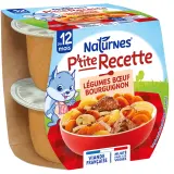 NATURNES P'tite recette bol légumes boeuf bourguignon dès 12 mois