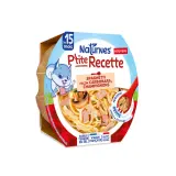 NATURNES Ptite recette assiette spaghetti façon carbonara champignons dès 15 mois