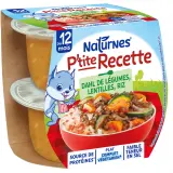 NATURNES P'tite recette Bol de dahl de légumes lentilles et riz dès 15 mois