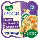 BLEDINA Blédichef Assiette risotto panais et champignons dès 12 mois