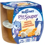 NATURNES P'tit souper bol risotto carottes et champignons dès 12 mois