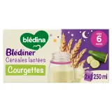 BLEDINER Brique céréales lactées aux courgettes dès 6 mois