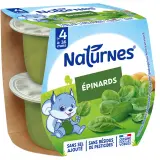 NATURNES Epinards sans sel ajouté dès 4 mois