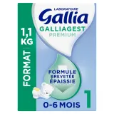 GALLIA Galliagest Premium Lait 1er âge en poudre formule épaissie dès la naissance
