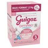 GUIGOZ Optipro Lait de croissance 3 en poudre avec mesurette dès 1 an