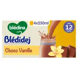 BLEDIDEJ Céréales lactées choco-vanille dès 12 mois