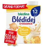 BLEDIDEJ Céréales lactées biscuité vanille dès 12 mois