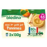 BLEDINA Petit pot dessert pommes dès 4 à 6 mois