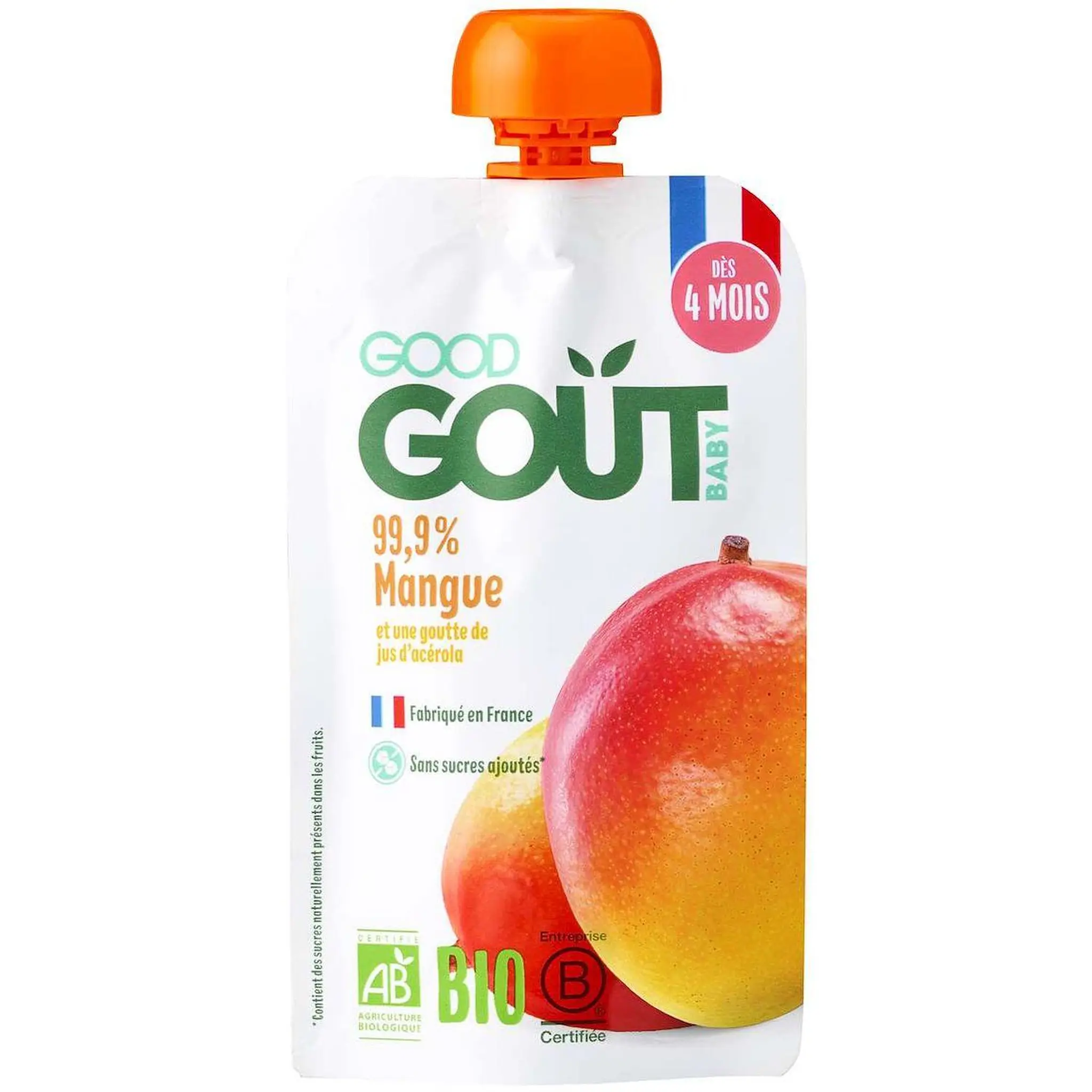 GOOD GOUT Gourde à la mangue bio dès 4 mois