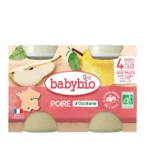 BABYBIO Petit pot dessert poire bio dès 4 mois