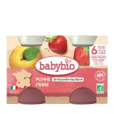 BABYBIO Petit pot dessert pomme fraise bio dès 6 mois
