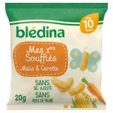 BLEDINA Mes 1ers soufflés maïs & carotte sans sel ajouté sans huile de palme dès 10 mois