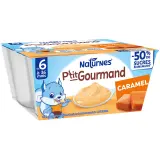 NATURNES P'tit gourmand Petits pots au caramel dès 6 mois