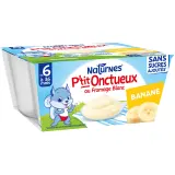NATURNES P'tit onctueux pot dessert lacté au fromage blanc à la banane dès 6 mois