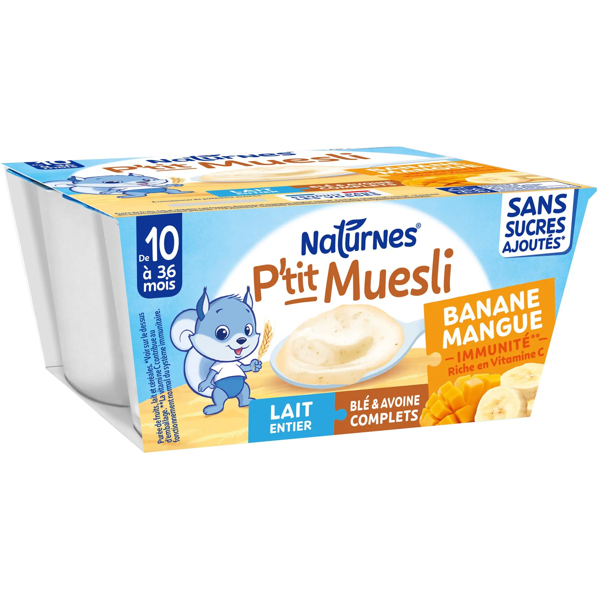 NATURNES P'tit Muesli banane mangue dès 10 mois