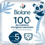 BIOLANE Couches naturelles 0% taille 5 ( 11-25kg )