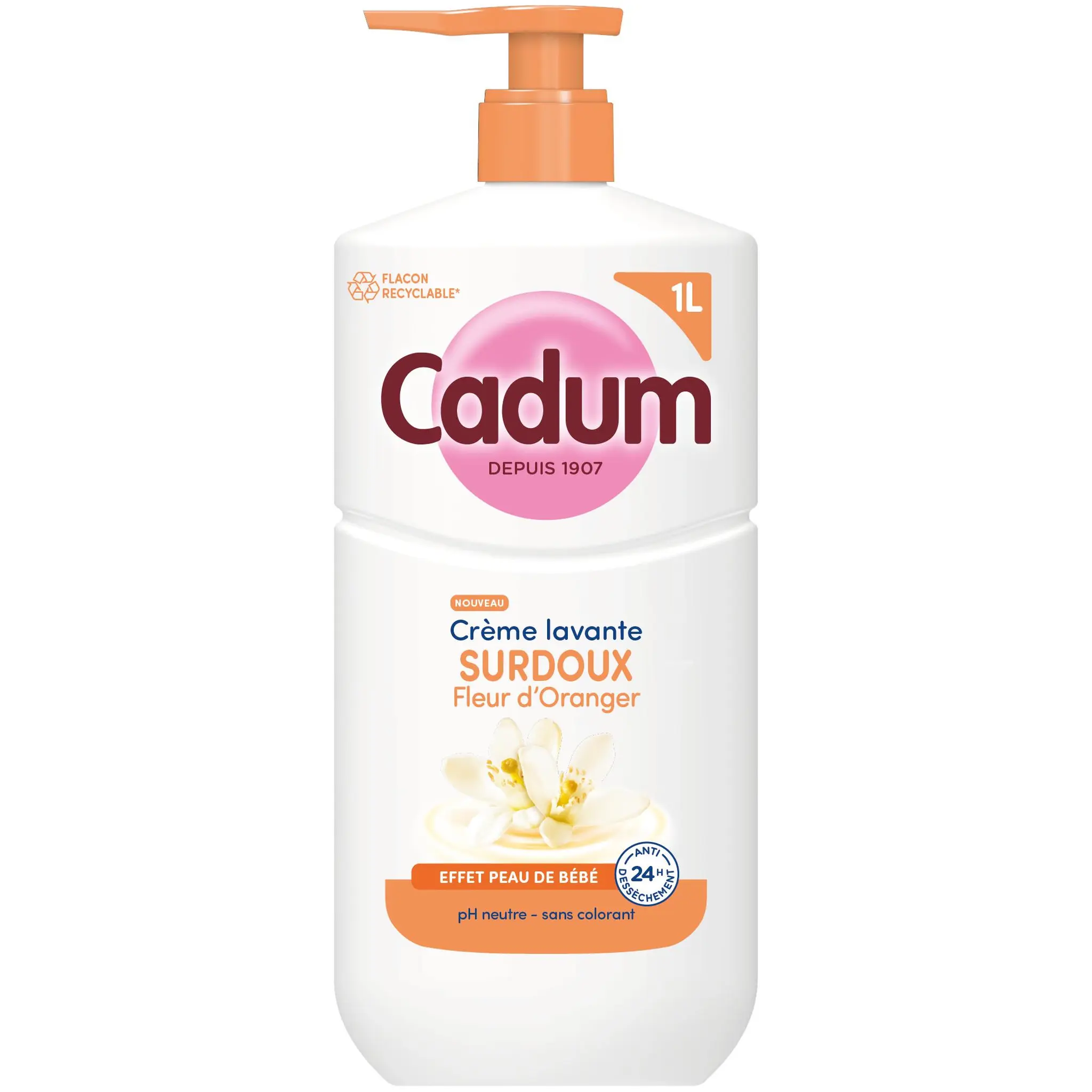 CADUM Crème lavante surdoux fleur d'Oranger