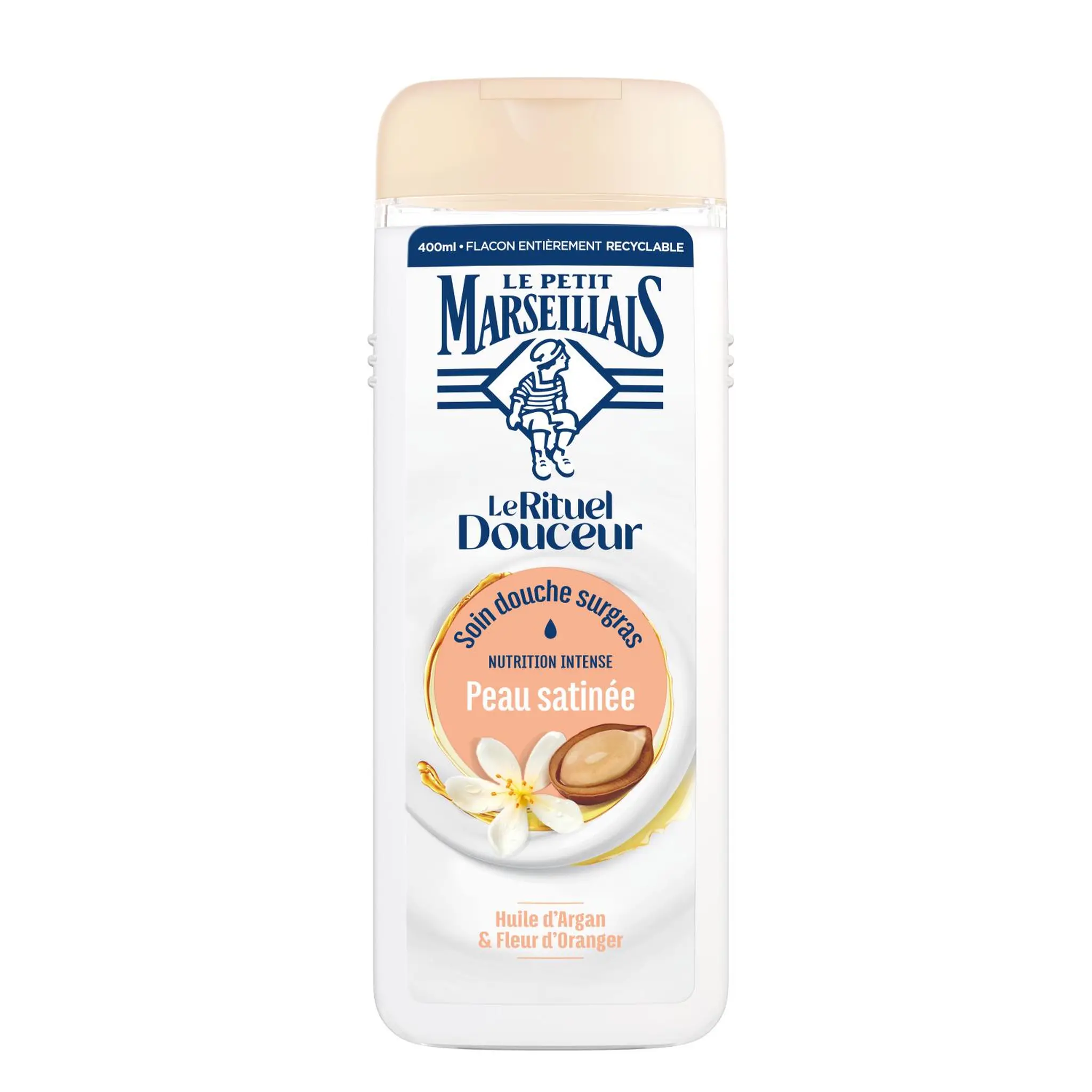 LE PETIT MARSEILLAIS Crème de douche surgras nutrition intense huile d'argan et fleur d'oranger