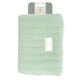 FRENCH TENDANCE Trousse de toilette femme gaze de coton vert 21cmx15cmx11cm