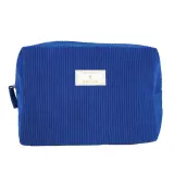 FRENCH TENDANCE Trousse de toilette femme velours côtelé 21cmx15cmx10cm