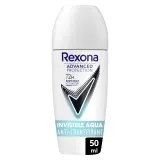 REXONA Déodorant bille Invisible Aqua 72h anti-transpirant
