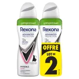 REXONA Advanced protection déodorant compressé 72h invisible pure