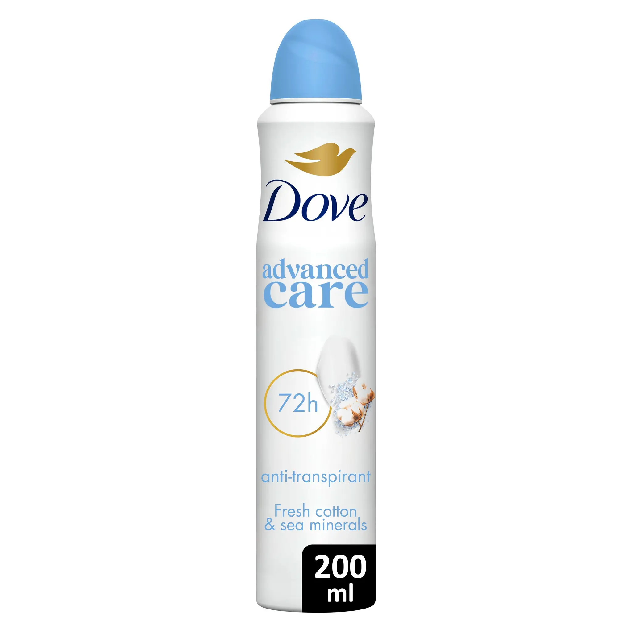 DOVE Déodorant spray advanced care coton