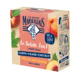 LE PETIT MARSEILLAIS Savon solide corps visage cheveux pêche nectarine