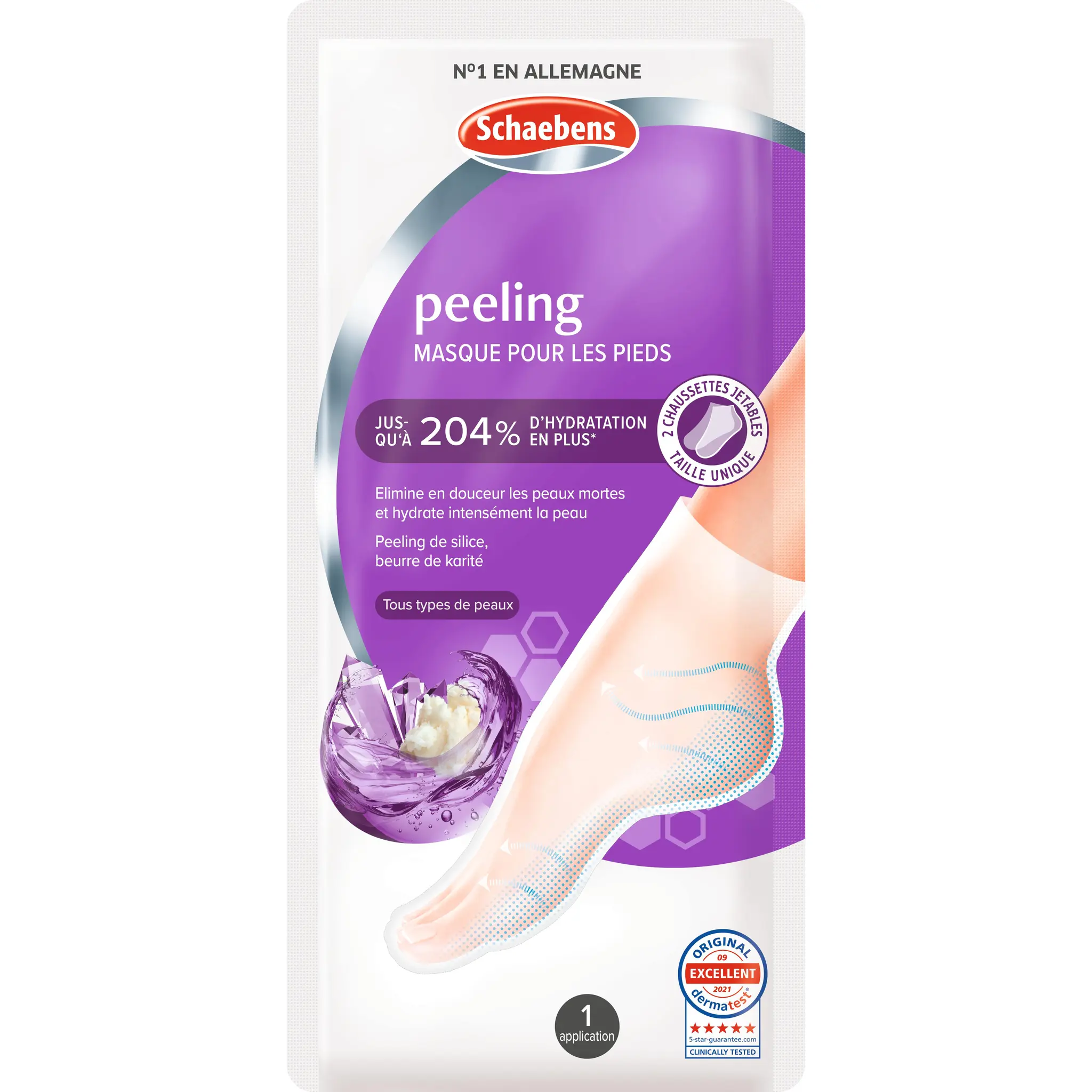 SCHAEBENS Masque peeling pour les pieds