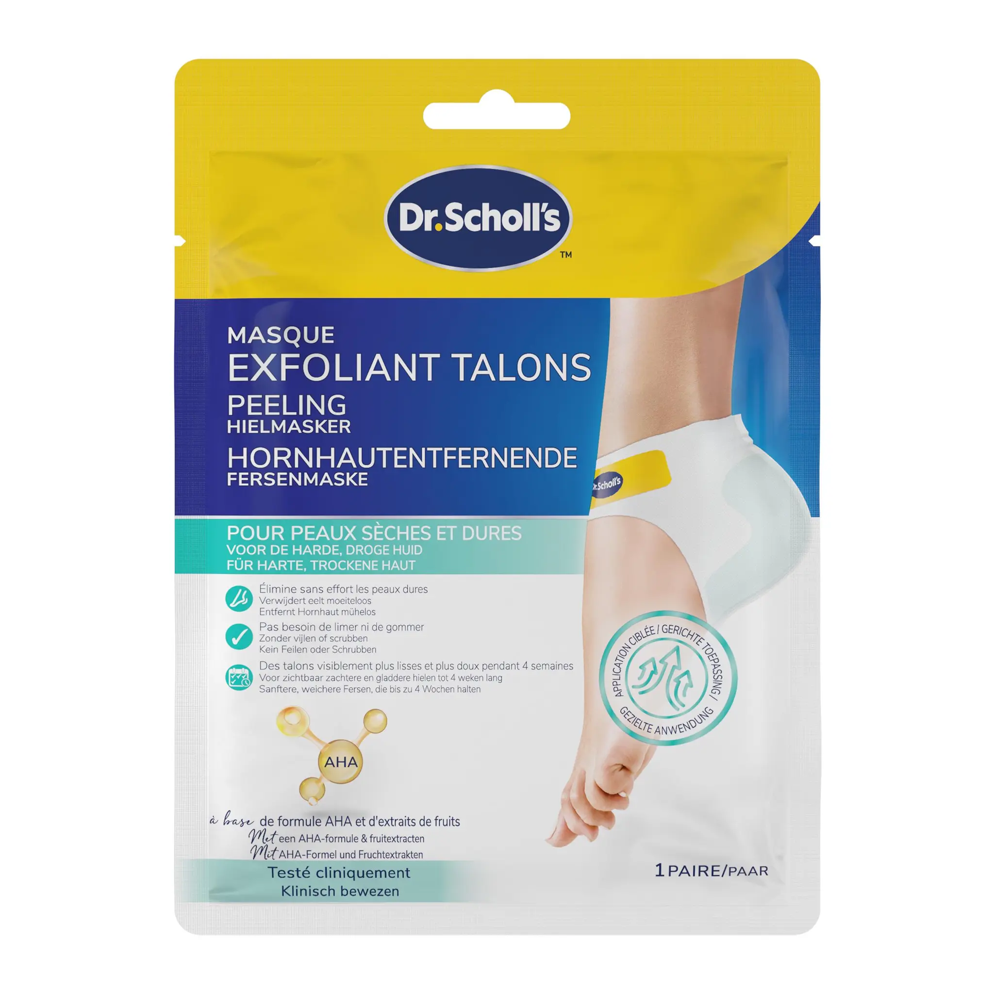 SCHOLL Masque exfoliant talons