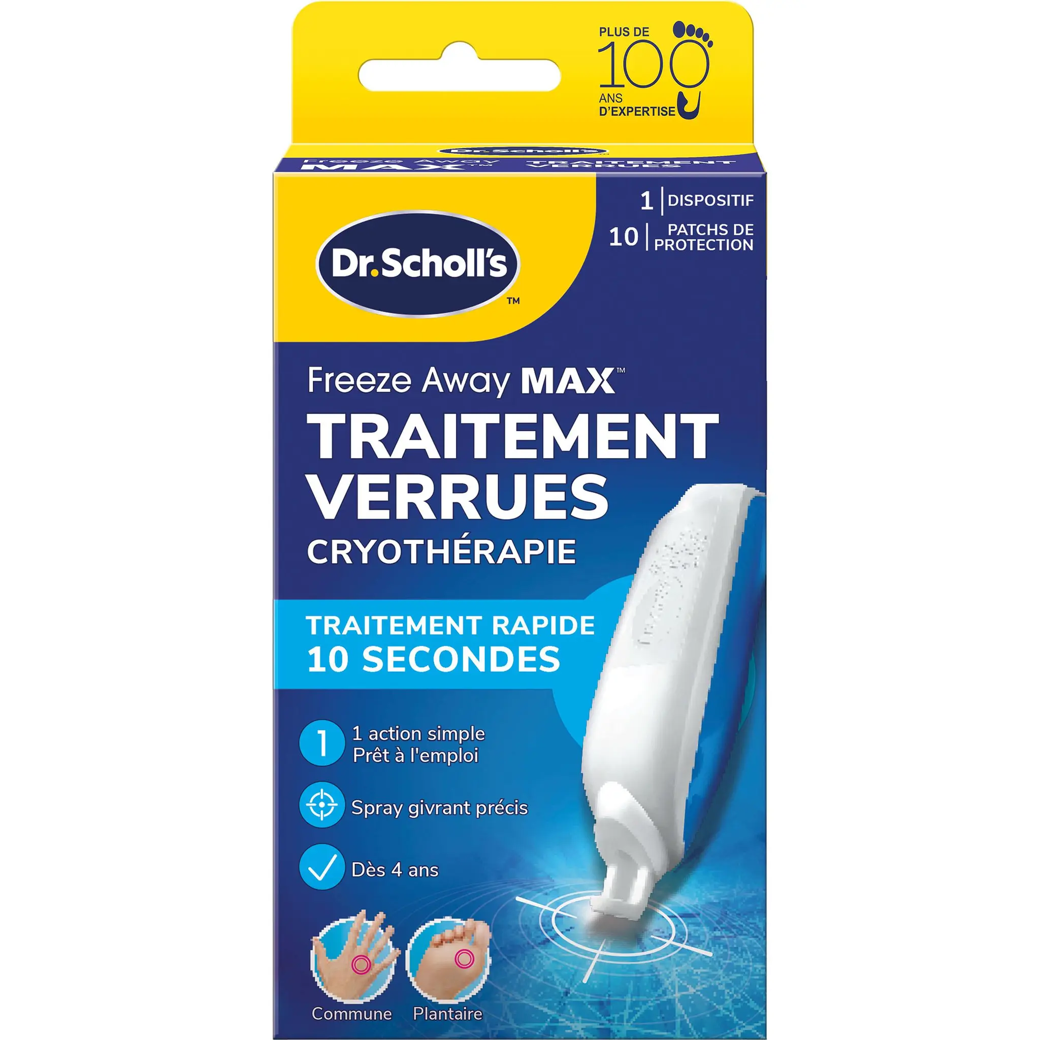 DR. SCHOLL'S Traitement verrue cryothérapie freeze away max