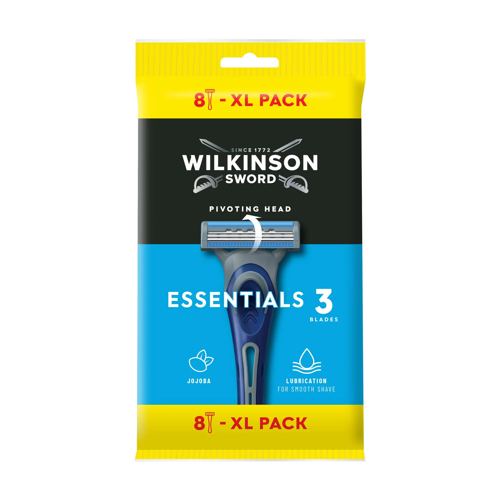 WILKINSON Extra Essential 3 Rasoirs jetables 3 lames tête pivotable