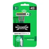 WILKINSON Quattro Essential 4 Rasoirs jetables sensitive précision 4 lames