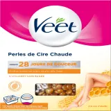 VEET Perles de cire chaude à la cire d'abeille