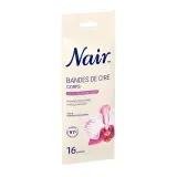 NAIR Bandes de cire corps et jambes à l'extrait d'orchidée pour peaux sensibles