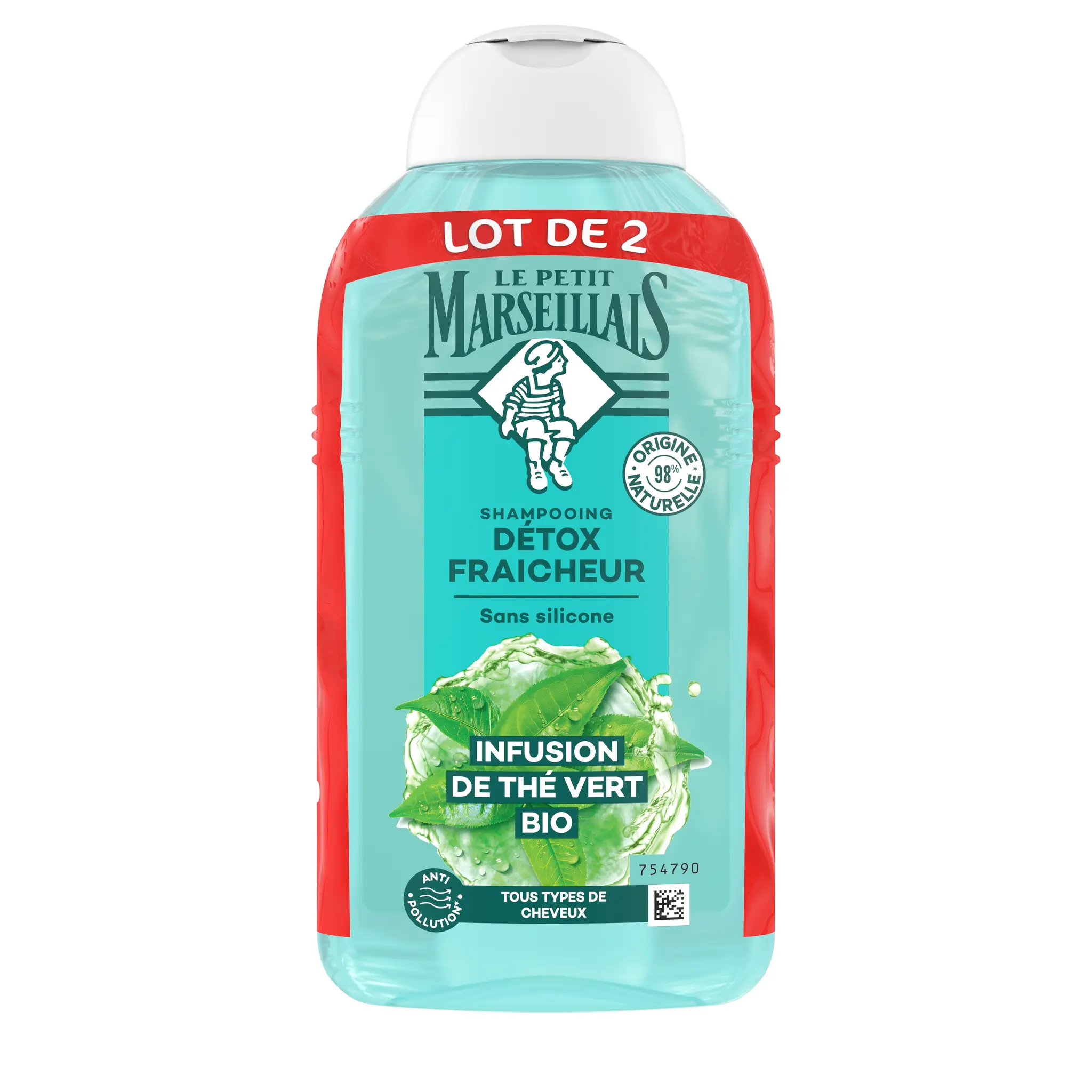 LE PETIT MARSEILLAIS Shampoing bio infusion thé vert