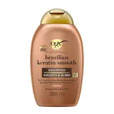 OGX Shampoing lissant à la kératine brésilienne sans sulfate