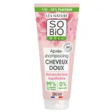 SO BIO ETIC Après-shampoing cheveux doux amande + protéines de riz tous types de cheveux