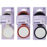 COSMIA Mini brosse à cheveux multi usage pliante avec miroir