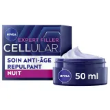NIVEA Expert Filler Cellular Soin anti-âge repulpant nuit à l'acide folique et hyaluronique