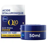 NIVEA Q10 Anti-Rides Power Soin de nuit à l'acide hyaluronique tous types de peaux