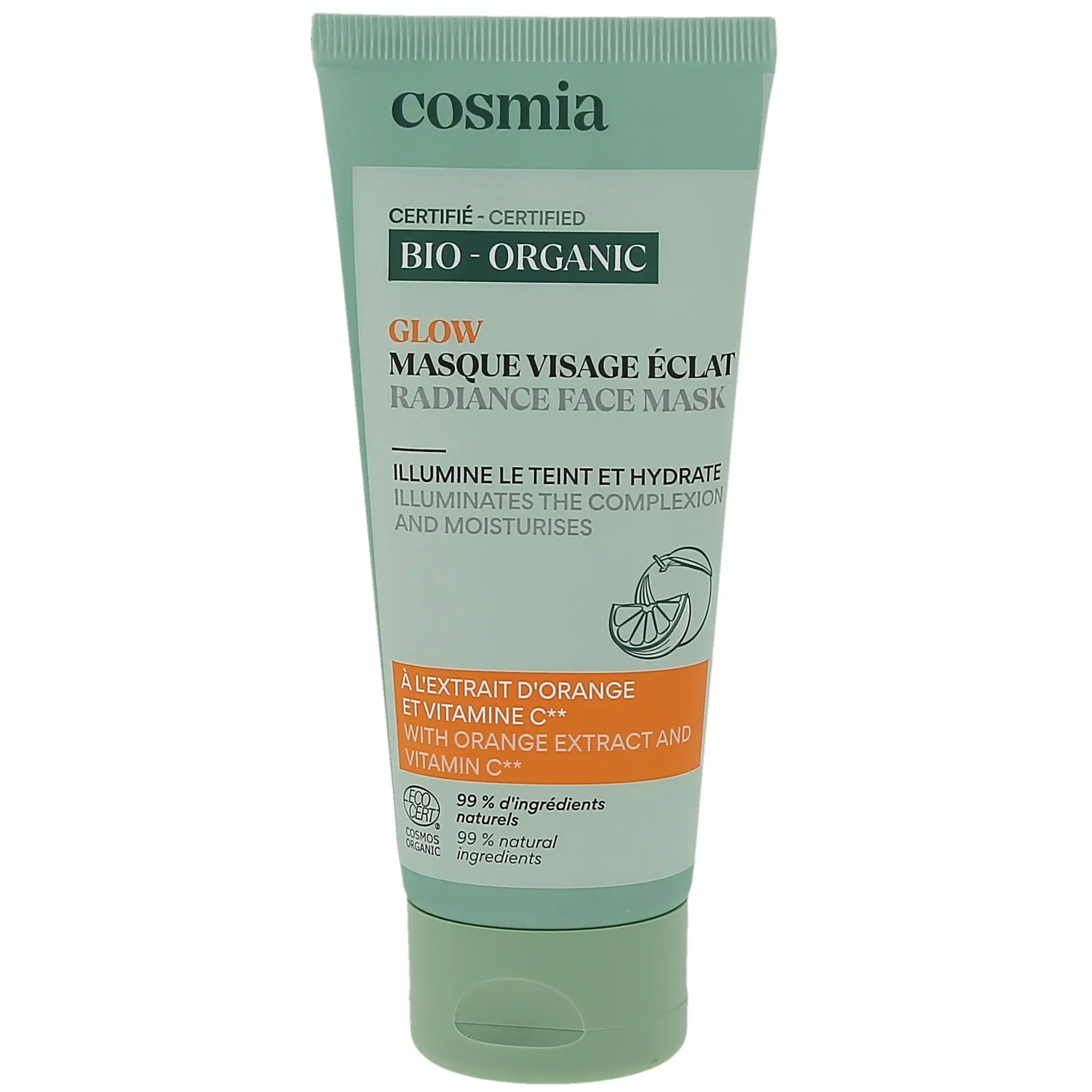 COSMIA BIO Cosmos Glow masque visage éclat à l'extrait d'orange & vitamine C