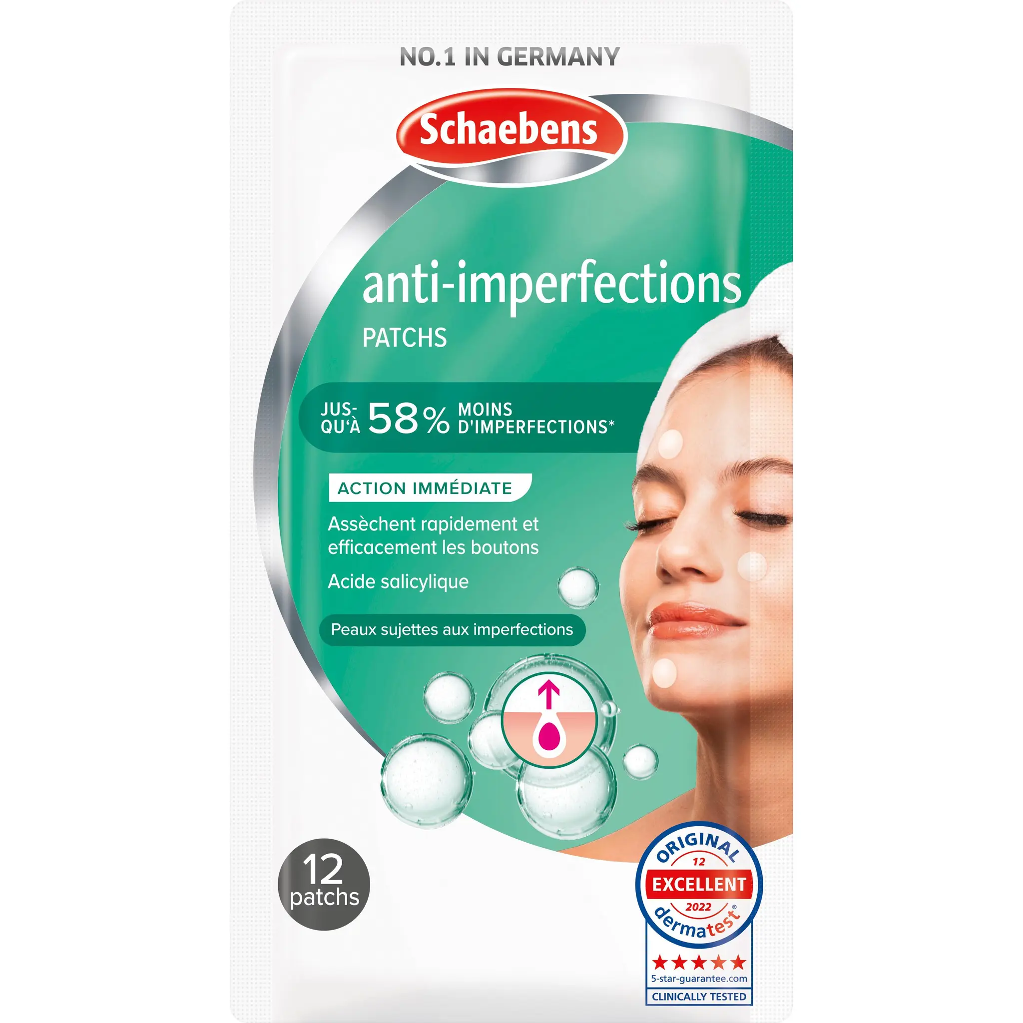 SCHAEBENS Patchs anti-imperfections visage