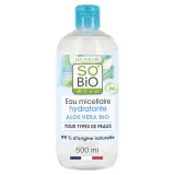 SO BIO ETIC Eau micellaire hydratante jus d'aloé véra bio et bleuet bio tous types de peaux