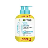 GARNIER SkinActive gel nettoyant apaisant à l'acide Hyaluronique & aloe vera pour peaux normales à sèches