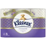 KLEENEX Papier toilette blanc coussiné doux 3 épaisseurs