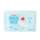 AUCHAN Lingettes papier toilette peaux sensibles