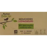 AUCHAN BETTER LIFE Boîte de mouchoirs 3 épaisseurs